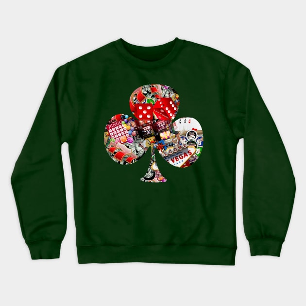 Club Playing Card Shape Crewneck Sweatshirt by Gravityx9